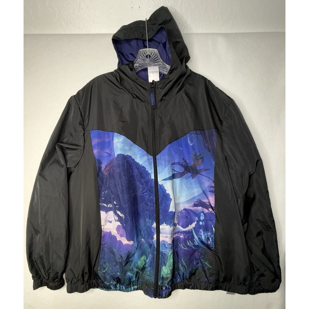 Disney The World of Avatar Zip Hoodie Windbreaker Unisex Sz 2X Fantasy Fiction